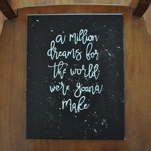 Million Dreams Digital Download - Digital Download - Star Decor - Greatest Showman Zeichen - Wand Kunst - Druck
