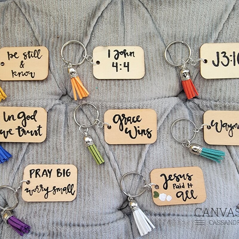 Bible Verse Keychain - Etsy