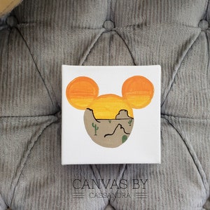 Desert Mickey Interchangeable Block- Disney Accent Decor- Mickey Inspired- Desert Decor- Disney Inspired- Home Decor- Home Set