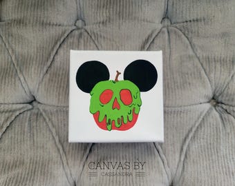 Poison Apple Mickey Interchangeable Block- HOME Set- Disney Decor- Halloween Decor- Snow White Inspired- Disney Inspired- Home Decor