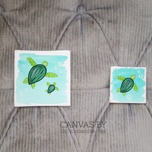 Sea Turtles Magnet- Sea Turtle Decor- Ocean Decor- Turtle Magnet- Kitchen Magnet- Fridge Magnet- Ocean Magnet- Home Decor