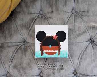 Moana Minnie Interchangeable Block- HOME Set- Disney Princess Decor- Ocean Decor- Moana Inspired- Disney Inspired