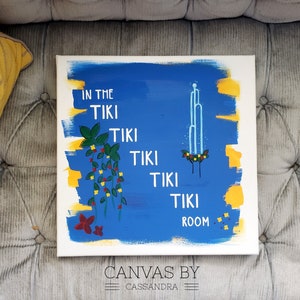In The Tiki Room- Tiki Room Sign- Disney Inspired Decor- Disney Wall Sign- Home Decor