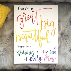 Great Big Beautiful Tomorrow Sign - Etsy