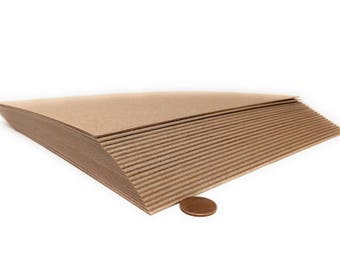 8.5 x 11 Inch Chip Board Sheets Made and Packaged in USA Pack of 10 Medium Heavy Weight 52 Point 100/% Recycled Material | Brown Kraft ChipBoard Pads