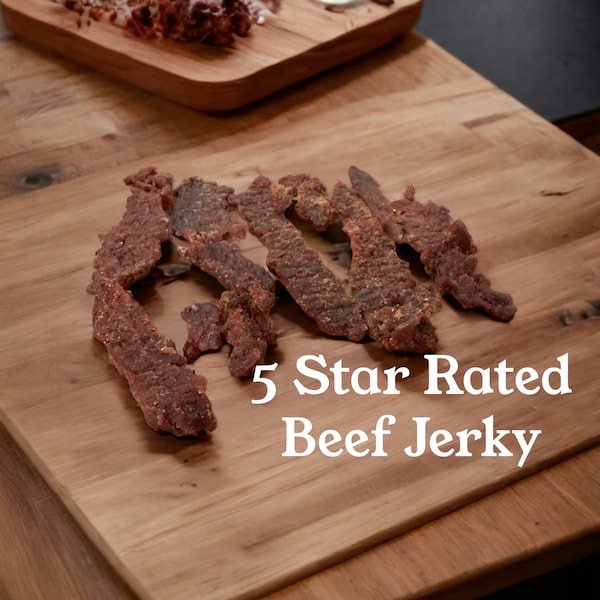Gourmet Brisket Beef Jerky | 8 Flavor Choices | Handcrafted Solid Strips | All Natural