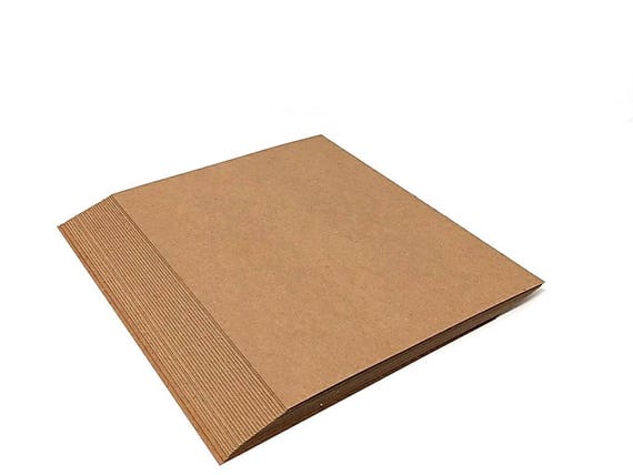 8.5 x 11 Inches 22 Point (.022) Kraft LIGHT WEIGHT CHIPBOARD SHEETS