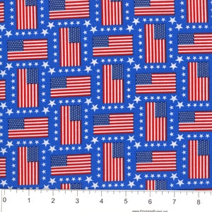 Quilting Fabric, Patriotic Fabric, Americana Fabric, Stars/Flag/USA, Mask Fabric, Sewing/Craft Supplies/Diy, Yard/Half Yard/Fat Quarter