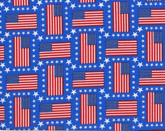 Quiltstoff, Patriotischer Stoff, Americana Stoff, Sterne/Flagge/USA, Maskenstoff, Nähen/Basteln/Diy, Meterware/Halb meter/Fat Quarter