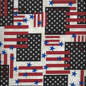 Quilting Fabric, Patriotic Fabric, Stars/Stripes/Flag/USA, Mask Fabric, Red/White/Blue, Sewing/Craft Supplies, Yard/Half Yard/Fat Quarter