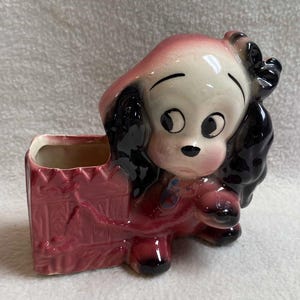 Vintage Dog Garden Planter (#PLA371)