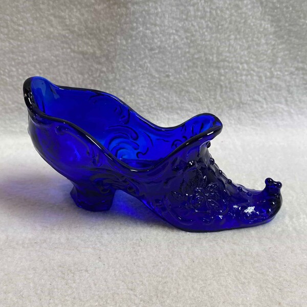 Vintage Glass Shoe - Etsy