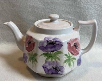 Vintage Radford Handpainted Ceramic Poppy Teapot (#TP049)