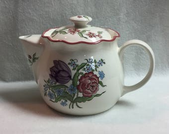 Mann French Bouquet Floral Teapot (#TP007)