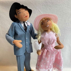 Annalee Dolls - Rogers Store Couple - Charter Year Issue - In Original Boxes - 1997