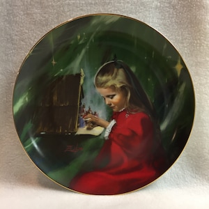 Pemberton en Oakes Children at Christmas Plate Collection - &#39;Laurie and the Creche&#39; (#PLT376)