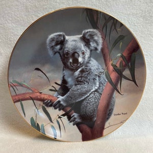 Vintage Nature&#39;s Lovables Collector Plate - &#39;The Koala&#39; (#PLT565)