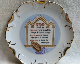 Vintage Serenity Prayer Plate (#PLT720)