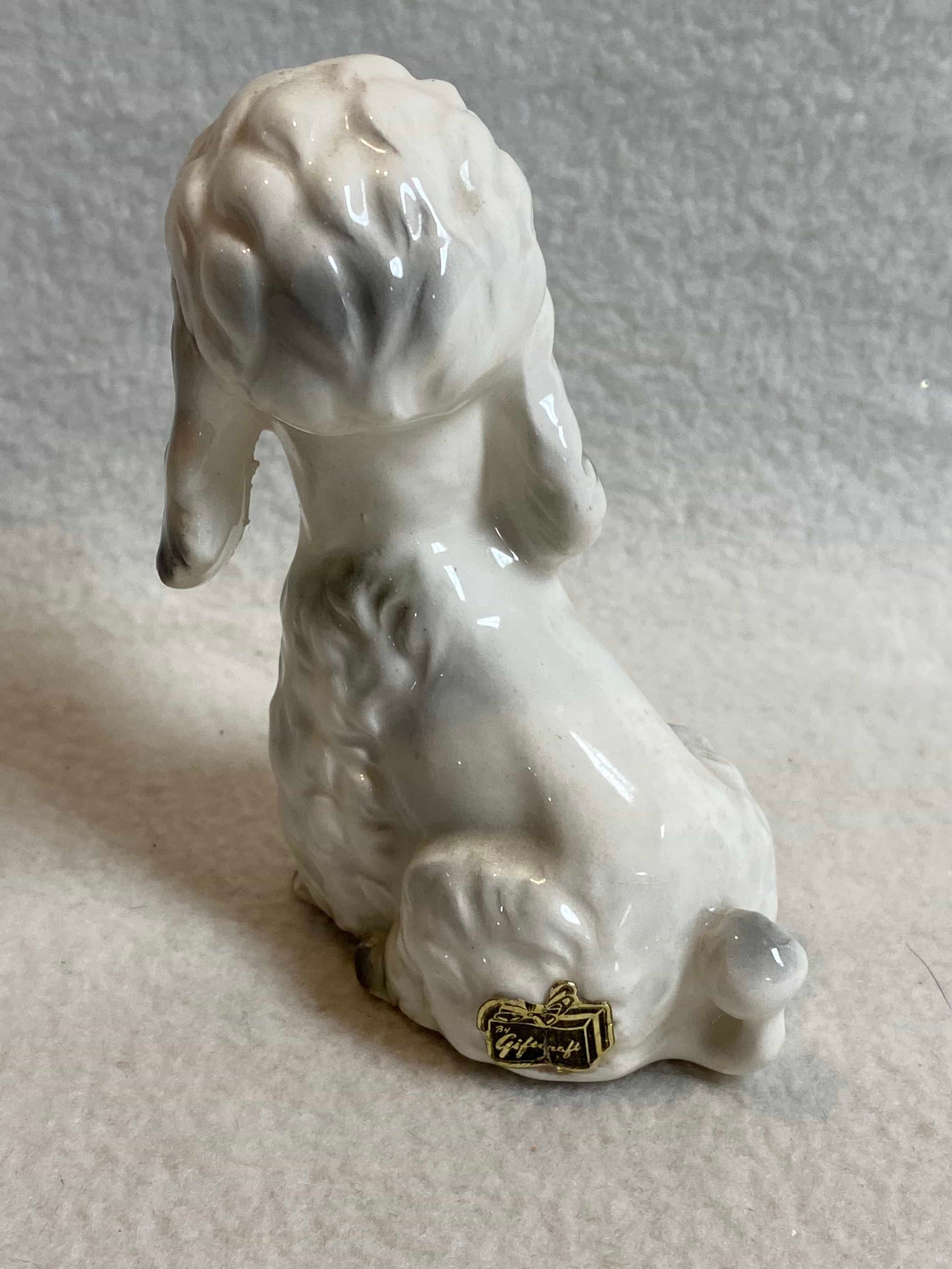 Vintage Japan Small White Poodle Dog Figurine BCD385 - Etsy