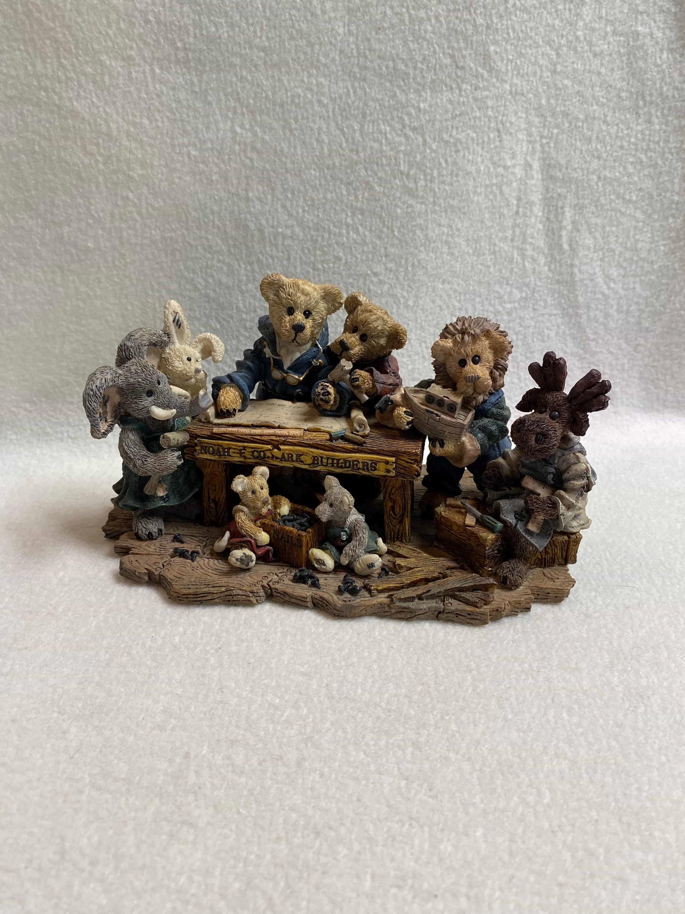Boyd's Bears Limited Edition Figurine - 'Noah and Co…Ark Builders' (#FIG1464)
