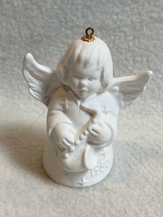 Vintage Goebel White Angel Ornament (#A154) - Etsy