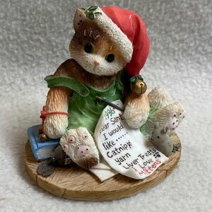 Gatitos calicó: "He sido un buen gatito" - Gatito con carta de Papá Noel (#BCD793)