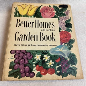 Vintage Better Homes and Gardens (1954 - Segunda Edição) - Livro de jardim com 5 argolas (#EE201)