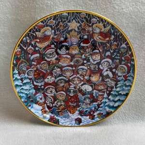 Vintage Franklin Mint Heirloom Recommendation Collector Plate - Bill Bell &#39;Santa Claws&#39; (#PLT731)