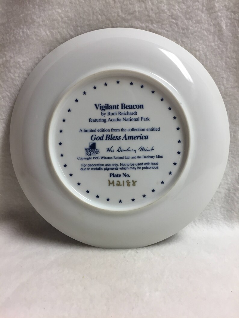 Danbury Mint Collector Plate God Bless America Etsy