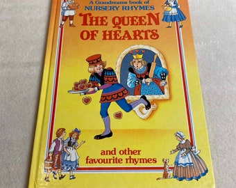 Vintage Children's Book (1988) - 'The Queen of Hearts' - Nursery Rhymes (#BK399)