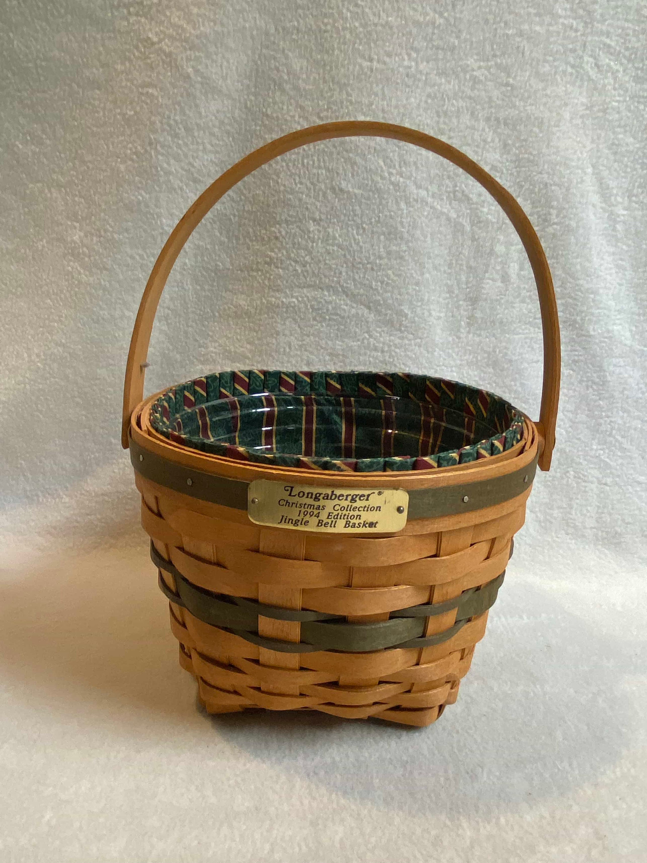 Longaberger 1994 Christmas Collection Jingle Bell Basket With