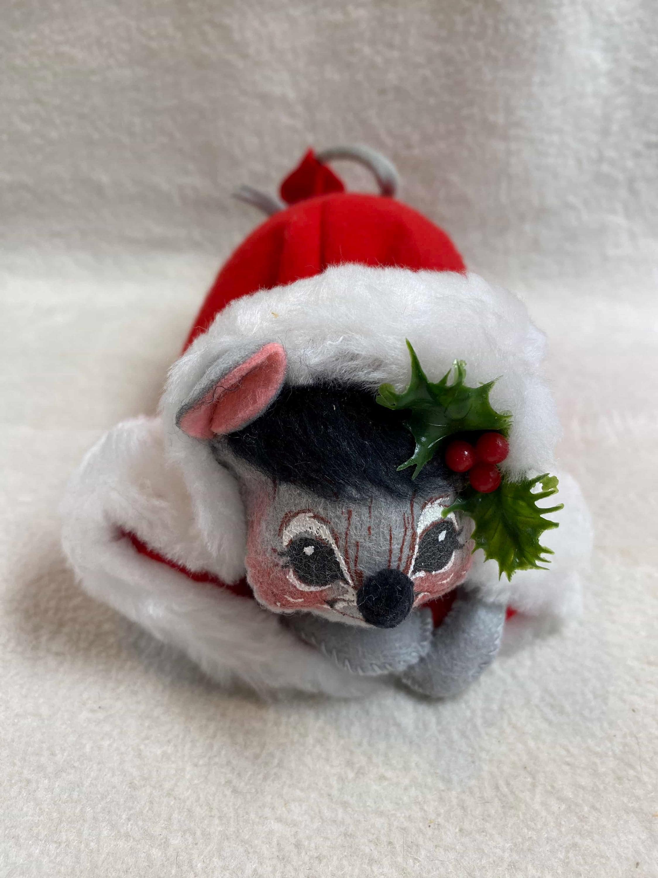 ビンテージ.ハーベストマウス アナ リー（Anna.leedool） Vintage Annalee Dolls - Mouse in Santa Hat - 1972 (#AL329) - Etsy