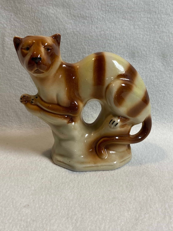 Vintage Wild Cat Figurine Made in Brazil BCD242 - Etsy