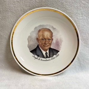 Vintage President Dwight Eisenhower Collectible Plate (#PR191)