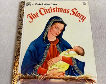 Vintage Little Golden Book (1973) - 'The Christmas Story' (#BK416)