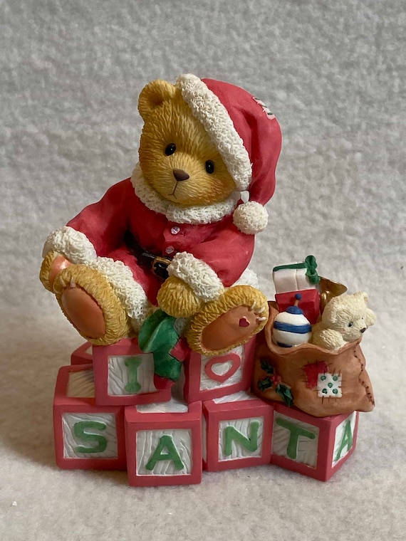 Cherished Teddies Christmas 2022 Cherished Teddies Clarence 'Santa Spells Christmas | Etsy