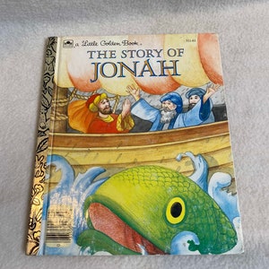 Vintage Little Golden Book (1986) - 'The Story of Jonah' (#BK190)