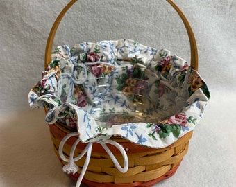 Longaberger 1998 Rings and Things Round Basket with Handle (#B361)