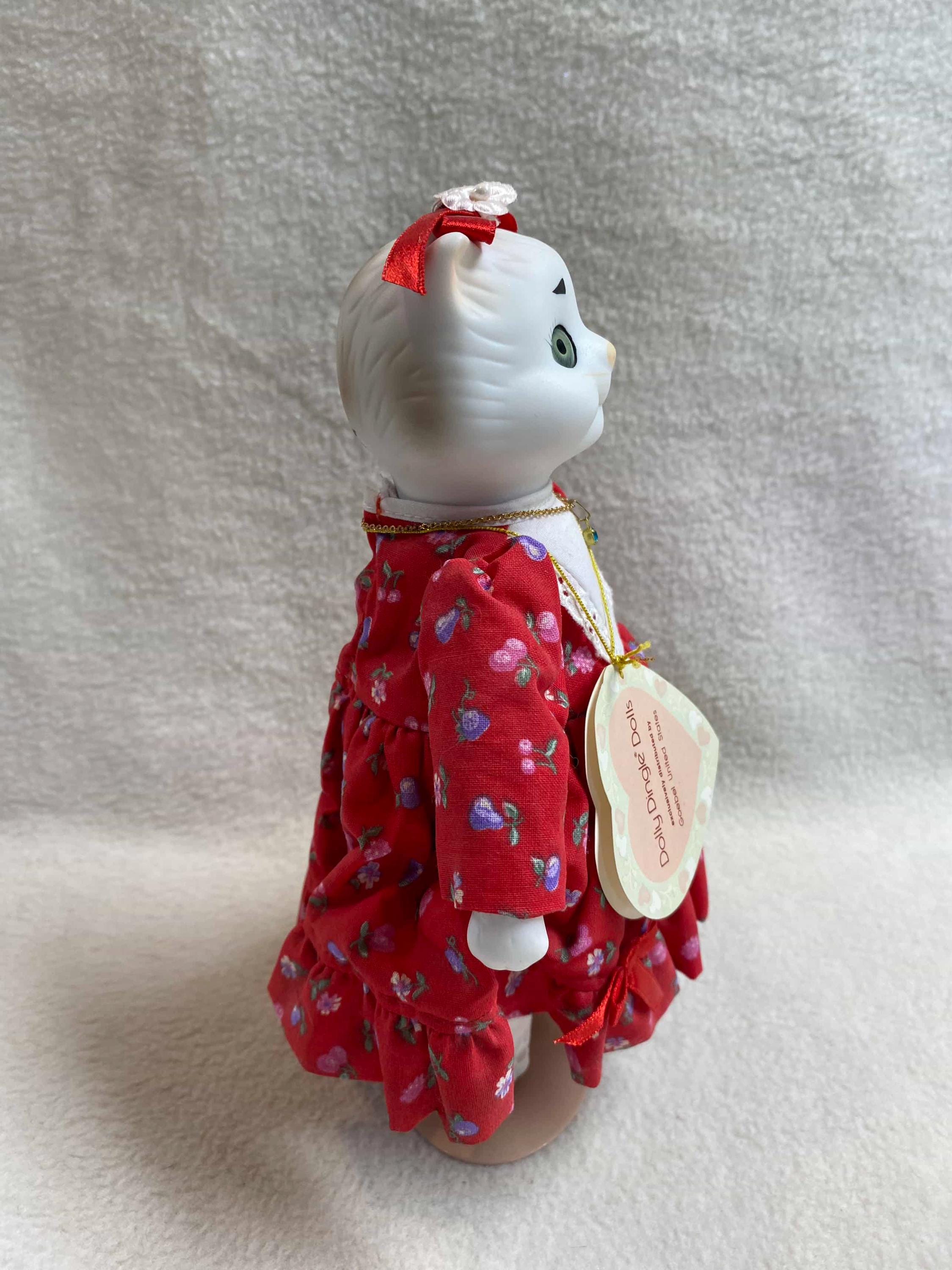 Goebel Dolly Dingle Cat Doll - Limited Edition - December Zircon