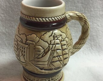 Avon Potbelly Old Sailing Ships Small Stein (#JMS-Stein015)
