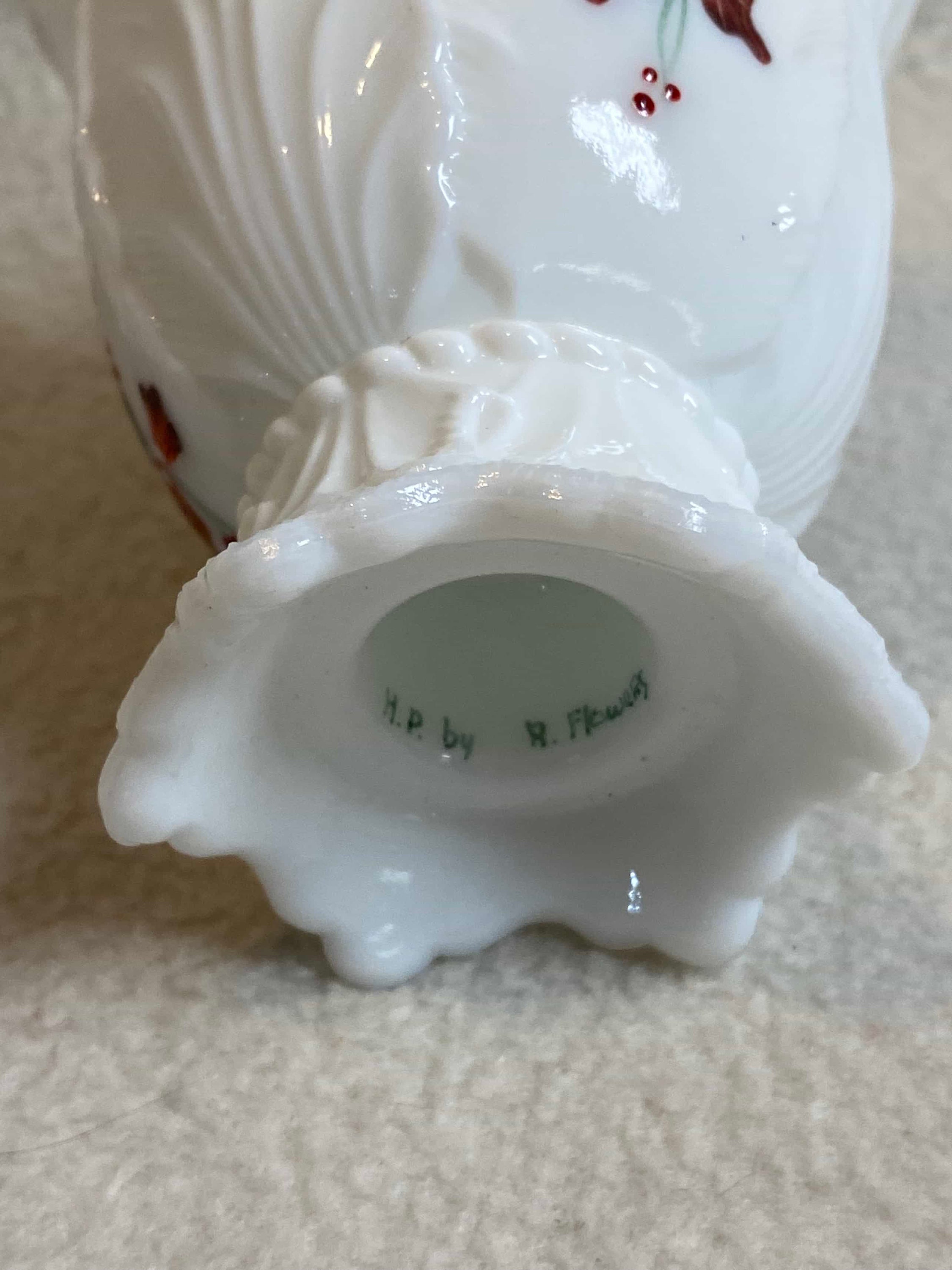 Vintage Fenton Two Way White Milk Glass Candle Holder EE222 Etsy