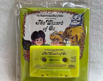 Vintage Superscope Children&#39;s Book (1975) - &#39;The Wizard of Oz&#39; - In Original Unopened Packaging (with Cassette Tape) (#BK488)