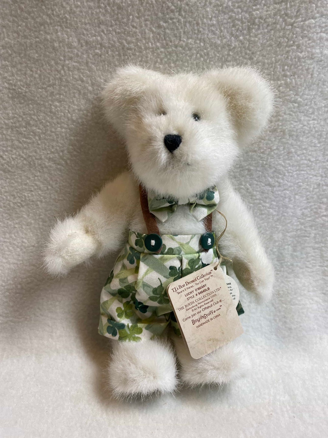 Limited Edition Boyds Bears 2002 Longaberger Lucky O'beary Jointed Bear