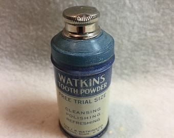 Vintage J.R. Watkins Trial Size Tooth Powder Tin for Display (#W152)