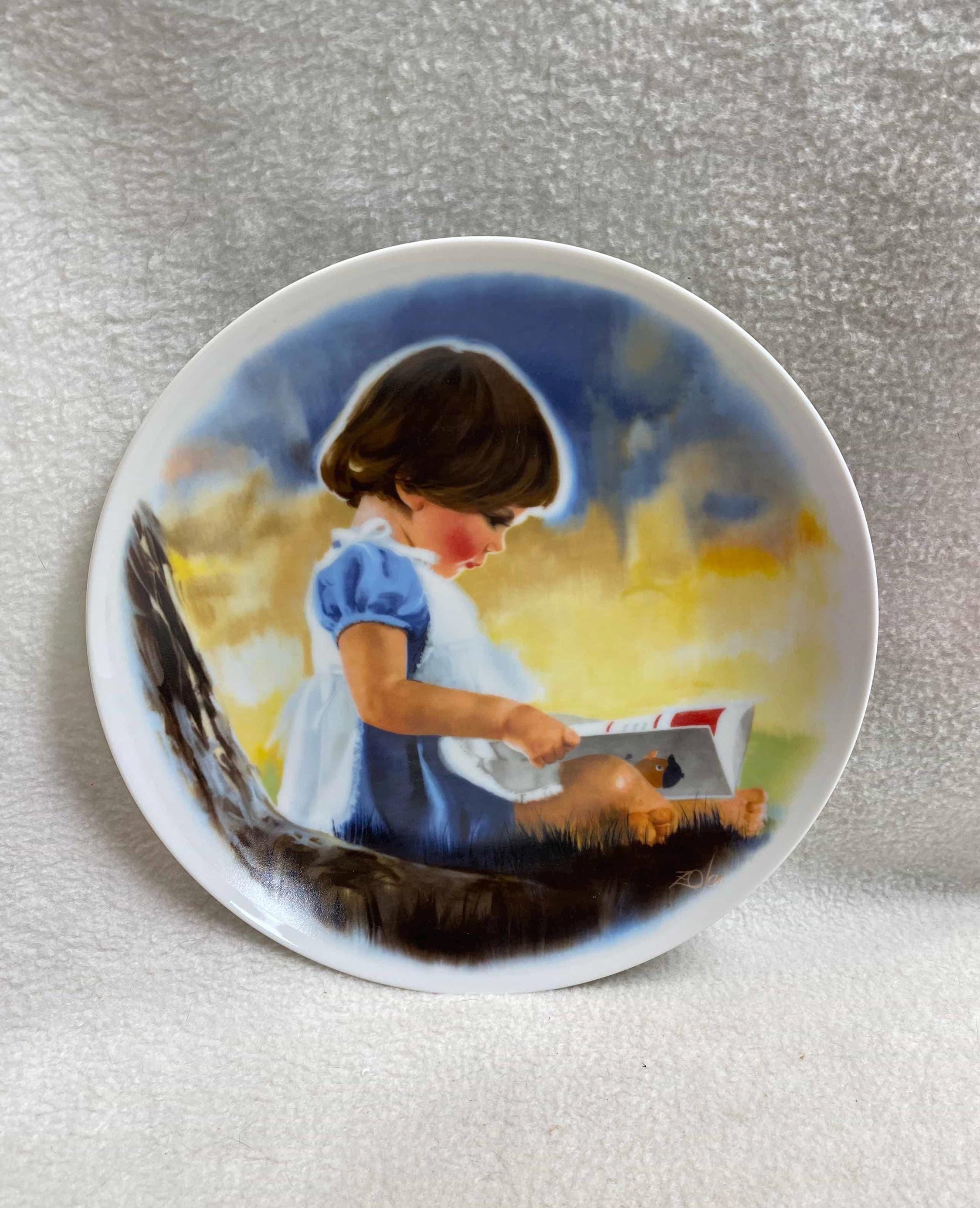 Pemberton and Oakes Zolan's Children Collector Plate - 'by Myself