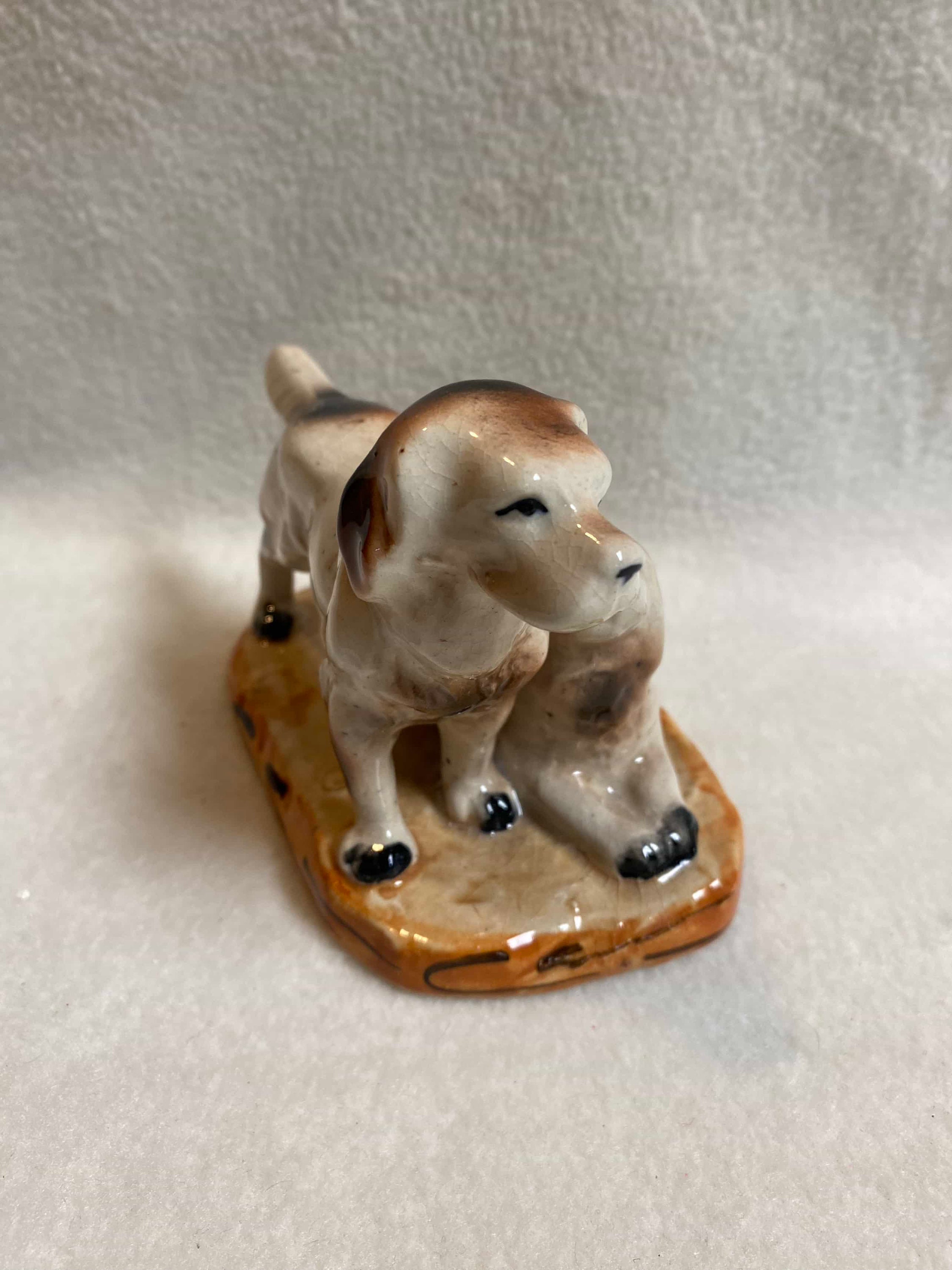 Vintage Japan Hand-painted Pointer Dogs on Mat Figurine (#BCD629) - Etsy
