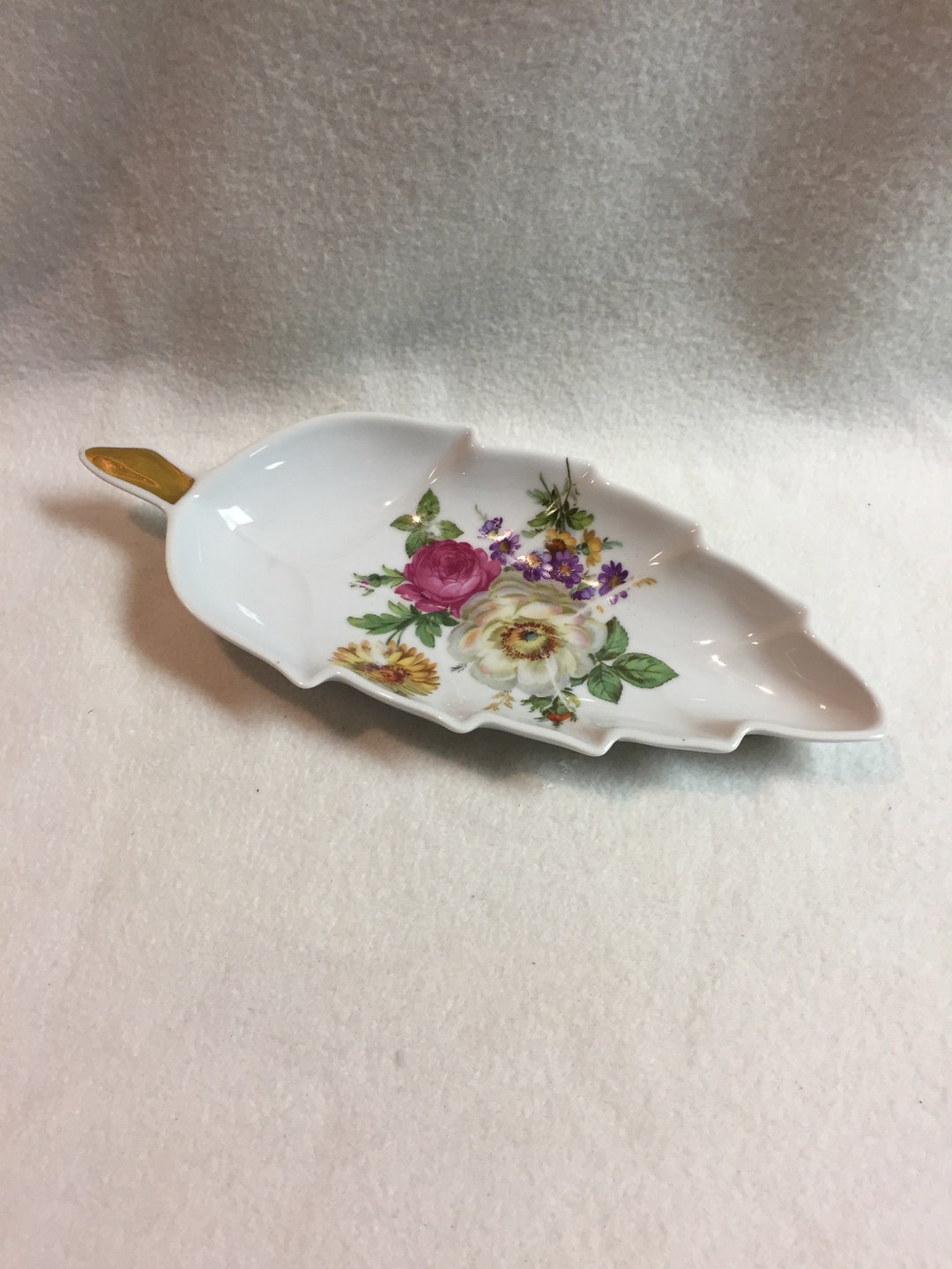 Old Nuremberg Bavaria Germany Floral Leaf Dish DCG096 Etsy