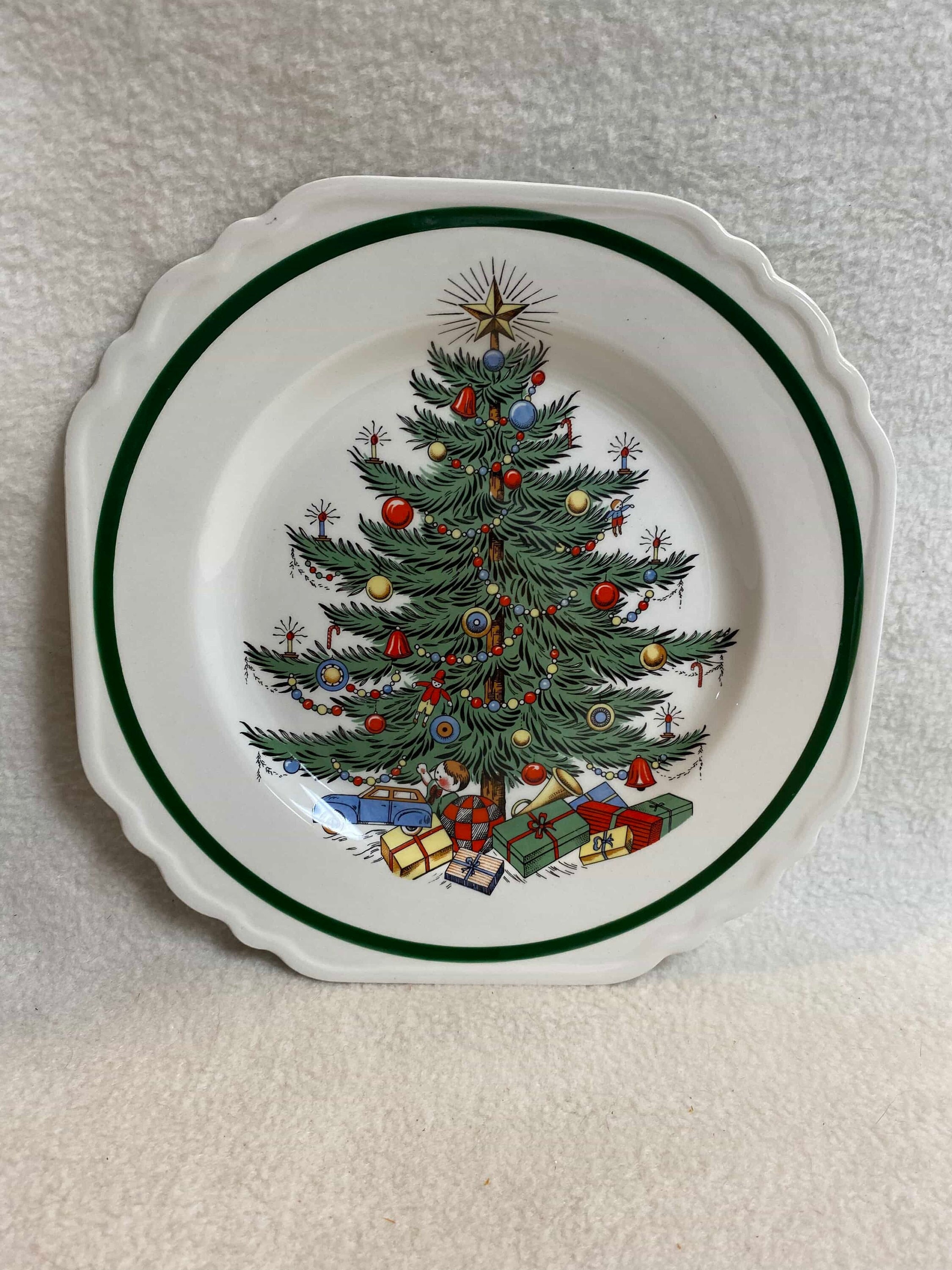 Vintage Cuthbertson Christmas Tree Plate PLT643 Etsy 日本
