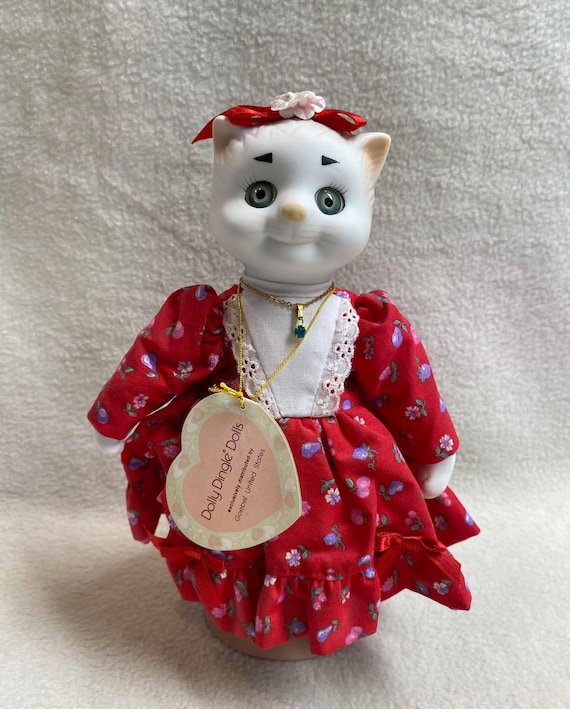 Goebel Dolly Dingle Cat Doll - Limited Edition - December Zircon