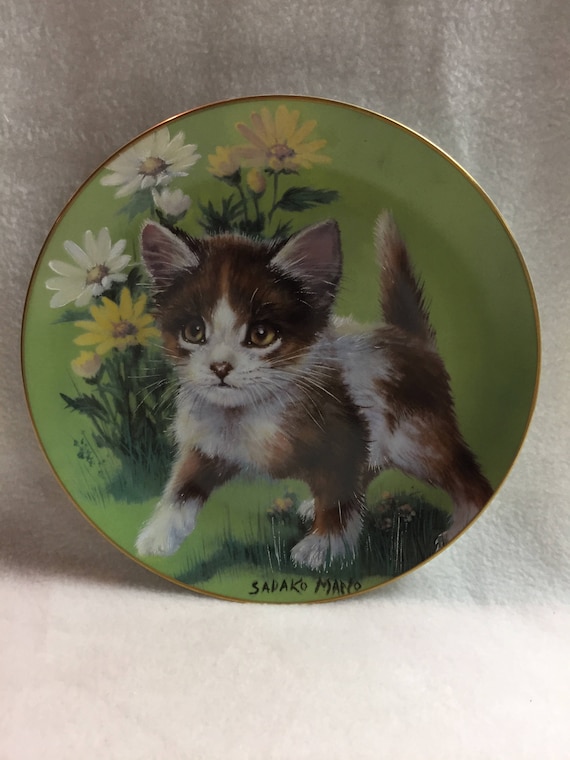 Hackett American Daisy Cats 'Daisy Kitten' Collector Etsy